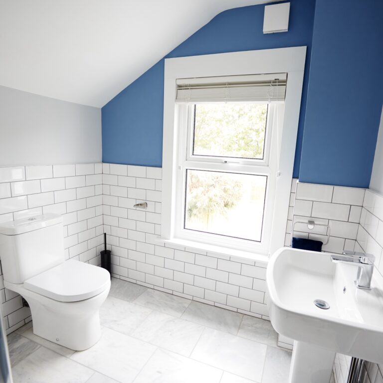 Domestic bathroom, looking towards window